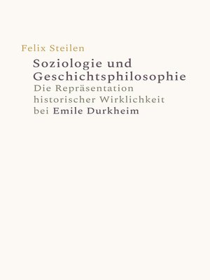 cover image of Soziologie und Geschichtsphilosophie